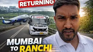 Leaving Mumbai… Flying Back Home 🏠 | IndiGo Flight | Emotional Vlog. 