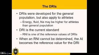 Introduction Sports Nutrition PART 4