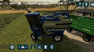 FS 23 Mobile GamePlay |||| Olive 🫒 Harvesting & Making Olive Oil 🛢 |||| Amberstone Map || 🙂