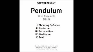 Pendulum (2018) &mdash; Steven Bryant