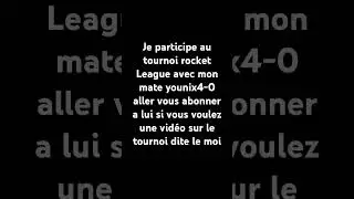 esp&eacute;rons gagner #rocketleague #tournois #cashprice