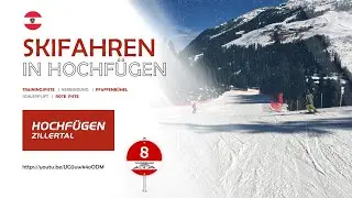 Hochf&uuml;gen (Zillertal) - Piste 8 (rot) - Pfaffenb&uuml;hel III Berg zu Tal RacePoint