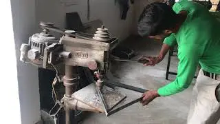 Drilling Process while making Retro Reflective Traffic Sign Boards