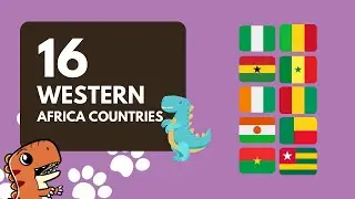 16 Western Africa Countries for Kids to Learn - Educational Video