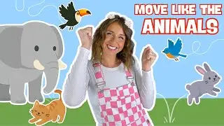 Move Like The Animals With Ms Ash | Movement Song For Toddlers | Brain Break | Fun Kids Music!