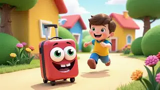 Naughty Rolling Suitcase Escaped the Room | Nursery Rhymes for Kids & Baby Songs