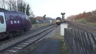 C0048 Two EMR 222's  pass at Chesterfield Station....