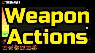 Weapon Action Tierlist Baldur's Gate 3 Patch 6