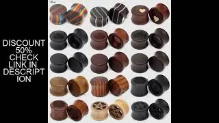 8-50mm Plugs and Tunnels Big Size Ear Tunnel Earrings Ear Stretcher Wood Expander Men Ear Piercing B
