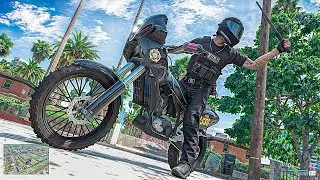 SPANKING Suspects With a BATON While Riding in GTA 5 RP!