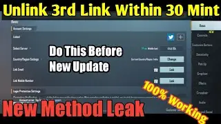 How To Unlink 3rd Email And Number In Pubg || Remove 3rd Link Email And Phone Number in Just 30mint