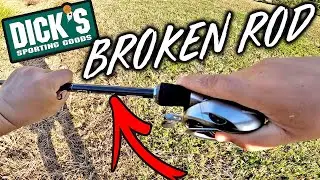$20 DICK'S SPORTING GOODS Fishing Challenge - Fort Myers, FL - Broke my favorite fishing Rod