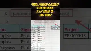 Advanced VLOOKUP for Multiple Columns | Ctrl+1 Shrink to Fit Excel Trick 🔥| One formula 😍 multiple ?