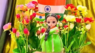 Amazing DIY Tricolour Doll👩🏻&zwj;🦰 Makeover from super clay 🇮🇳#26january #republicday #craft 