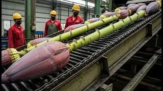 Inside a  Banana Blossom Processing Factory Exposed