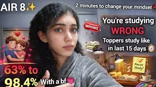 You're studying WRONG NOW! Watch this video now! 