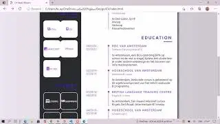Making CV with html & Css