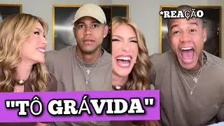 Veja REA&Ccedil;&Atilde;O de L&eacute;o Santana ao descobrir segunda gravidez de Lore Improta