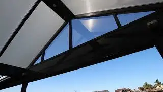 SA Quality Home Improvements gable verandah with Flat Louvre and Blinds