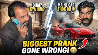 Biggest Prank Gone Wrong | Car accident 😔 | Prank video | Saqlain bhukhari 
