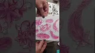 birds and butterflies stamp and metal dies craft destash.(SOLD)
