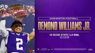 Demond Williams Jr. Highlights | Washington Football vs. Boise State: LA Bowl