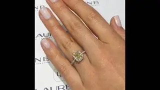1 ct Yellow Radiant Diamond Engagement Ring