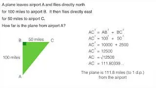 Pythagoras' Theorem Exam Question Q1