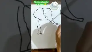 Drawing without raising hand😱😍|Satisfying Cre`ative art#shorts#viral#shortsfeed