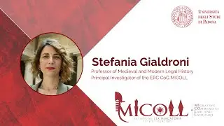 Prof. Stefania Gialdroni introduces the MICOLL project