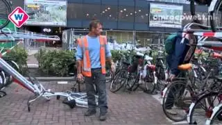 Gevaarlijke fietsenstalling bij Den Haag CS