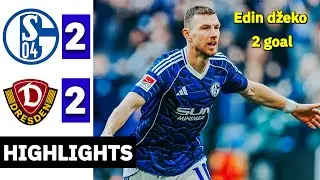 FC Schalke 04 - SG Dynamo Dresden 2-2 Highlights - Edin Džeko Goal | 2. Bundesliga 2025/26