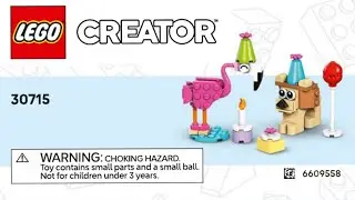 LEGO Instructions - Creator - 30715 - Cute Animal Birthday Party - Seasonal