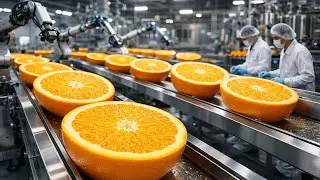 How Orange Juice Is Made in a Modern Factory | From Fresh Oranges to Bottled Perfection