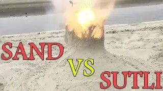 SAND VS SUTLI | Sutli Bomb in BIG HOLE - Fire Blast || SUTLI BOMB IN SAND - Holi Special Experiment