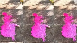 Разноцветные бутылки катятся по лестнице 🌈 Разноцветные бутылки и разбиваются