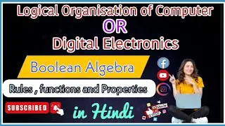 Boolean algebra in 🤔digital electronics for🤷GATE exam #cse