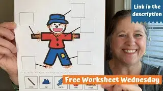 Free Worksheet Wednesday: Labeling a scarecrow