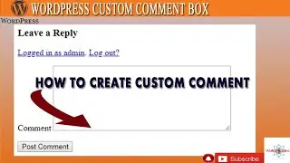 How to Create Comment form in WordPress || Tutorial 34 | WordPress Tutorial