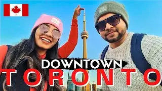 Exploring DOWNTOWN TORONTO | CN TOWER & other famous landmarks