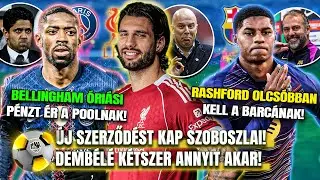 A Liverpool meg&aacute;llapodott Szoboszlaival! 🤑 &Uacute;J SZERZŐD&Eacute;ST kap! Demb&eacute;l&eacute; dupla fizet&eacute;st akar a PSG-től!