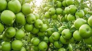 How Giant Green Apples Are Grown | The Complete Agricultural Process from Planting to Harvest 🍏