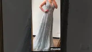 Luxury Beaded Evening Dress #femalestyle #fashion #dress #party