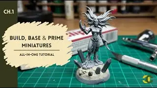 How to Assemble Miniatures, Build Custom Bases & Airbrush Prime | Daemons of Slaanesh