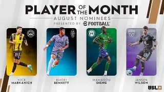Shining to Close the Summer! 😎 | USL Championship Player Of the Month, August: Nominees
