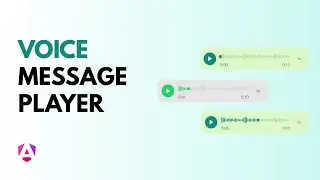 Voice Message Player for Chat Apps | WhatsApp Style | Angular Voice Message Player