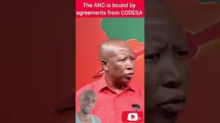 The ANC is bound by agreements made in CODESA even today #bonganimenze #southafrica #eff