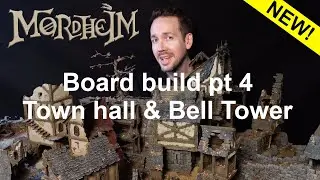 Creating an amazing fantasy gaming board - Town hall & bell tower - Scratch built! Episode 4