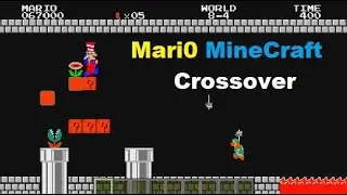 Mari0 MineCraft Crossover Gameplay 1