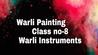 Warli Painting / Warli Painting For Beginners / Warli Musical Instruments / Class-8 🖍️🎨